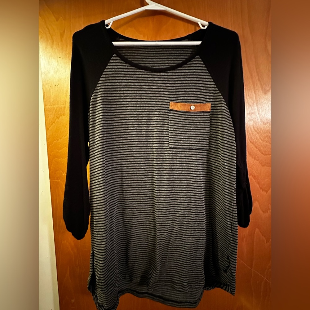 Staccato Madelene Roll Tab Knit Top